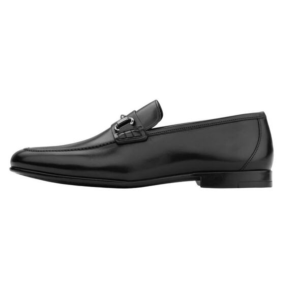 To Boot New York Mens Agostino Bit Loafer US 11.5 M EU 44.5 Black Leather NIB - Picture 2 of 13